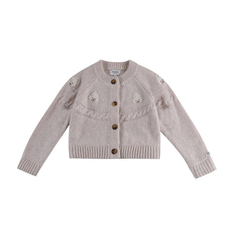 Wiesse Cardigan | Poodle | Soft Sand