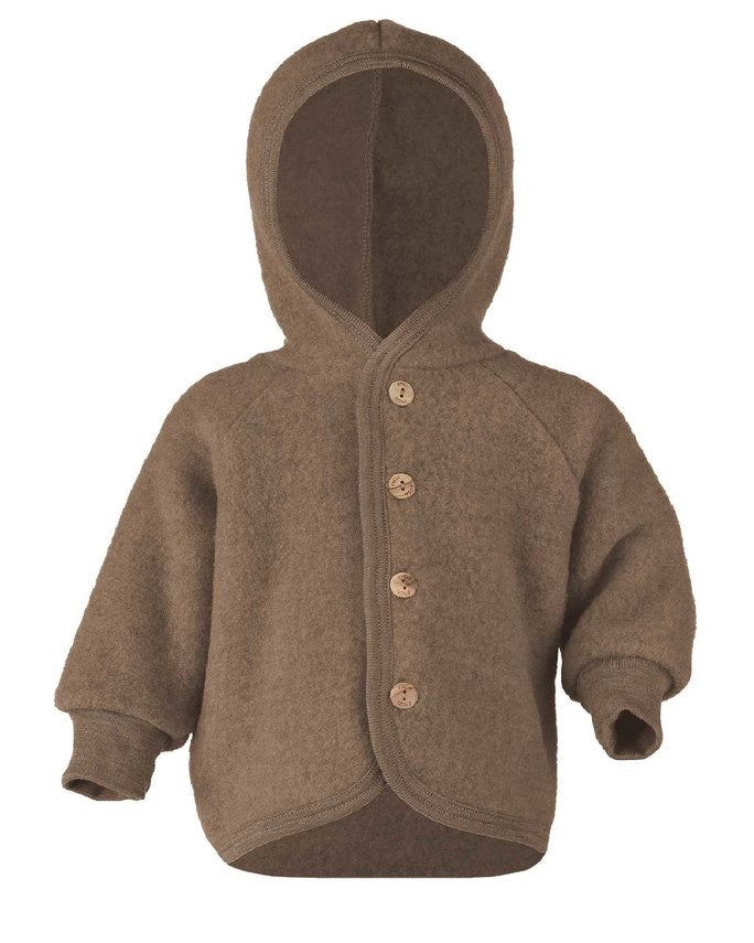 Engel wool fleece coat- Walnut