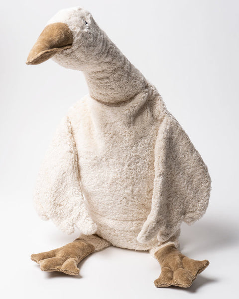 Large Cuddly Goose in White by Senger